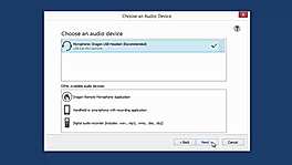 Choose an Audio Drive