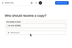 Send and receive faxes