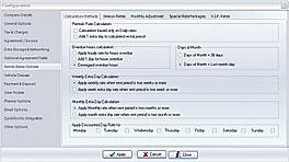 Rate Options screenshot
