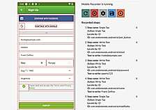 Record mobile tests screenshot
