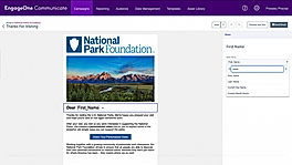 Personalization screenshot