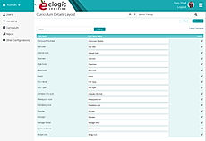 Curriculum Details Configuration