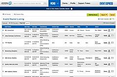 Event Master Listing