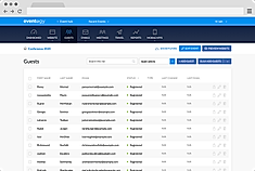 Attendee data screenshot