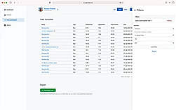 Powerful Filters and Easy Export