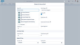 Event agenda builder