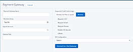Configure Payment Gateway