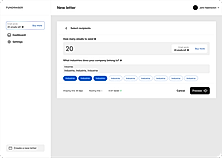 Sending customized emails to relevant investors