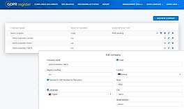 GDPR Register Structure