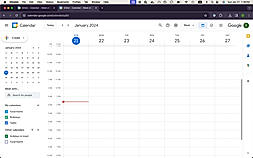 Click the day and time you want to create your event for