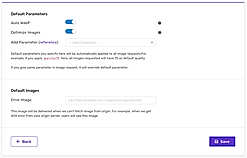 Gumlet : Parameters screenshot