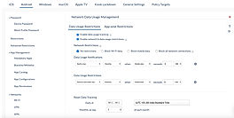 Network Data Usage Management Configuration