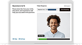 HireVue Video Interviewing : Dashboard screenshot