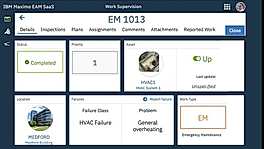 IBM Maximo screenshot
