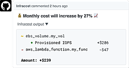 Infracost screenshot