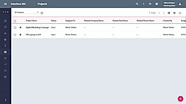 Project Table Header