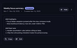 Generate summaries, posts, and reviews