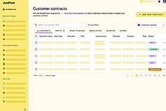 Automated flow from contract to invoice