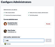 Manage Company Administrators