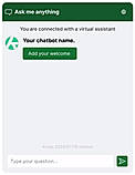 Controlled Brand Logo, Color and Welcome message