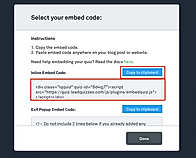 Select Your Embed Code