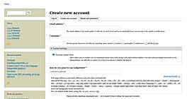 Create new account