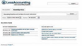 lessaccounting screenshot