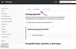 Build a posting approval chain