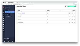Restaurant App Settings