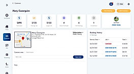 Customer profile screenshot