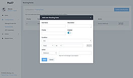 Routing Rules screenshot 