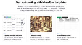Start Automating with Manaflow templates