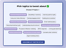 Pick Content Topics