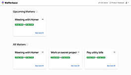 Matterbase screenshot