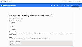 Matterbase screenshot