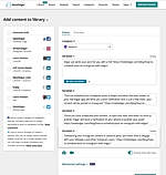 Add content to library