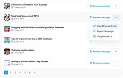 Missinglettr : Campaigns to Reviews screenshot