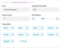 Missinglettr : Edit Schedule Template screenshot