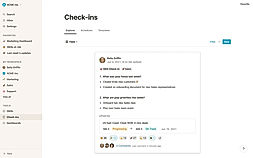 Weekly Check-ins screenshot