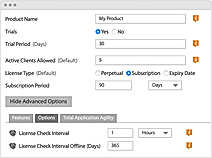Nalpeiron Licensing Service screenshot