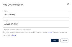 Add Custom Regex