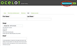 Return to Product Admin