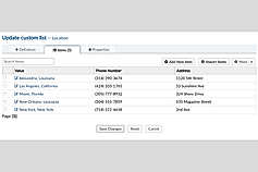 Custom Fields screenshot