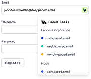 One-click temporary burner emails