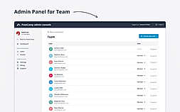 PassCamp intro admin dashboard