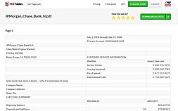 PDF Tables : screenshot