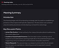 Meeting Notes