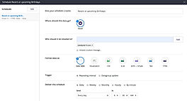Reporting Locker Schedule Birthdays