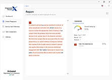 Online plagiarism report