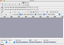 Download Audacity. Once installed it should look something like this